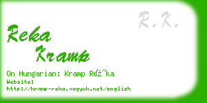 reka kramp business card